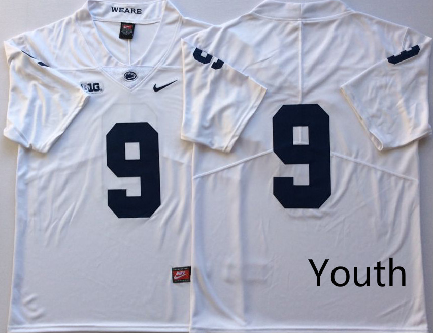 NCAA Youth Penn State Nittany Lions White 9 MCSORLEY blank name jerseys